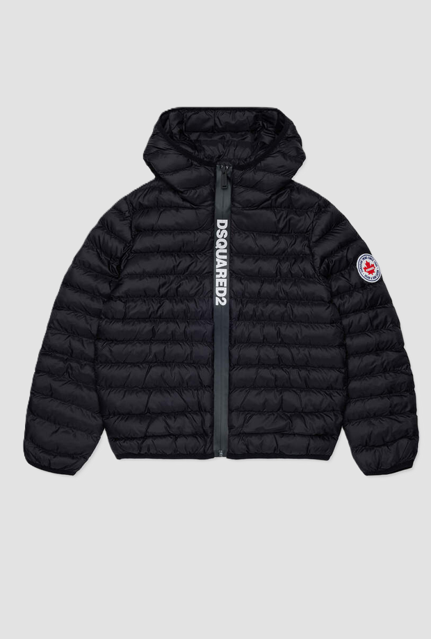 piumino trapuntato bambino nero