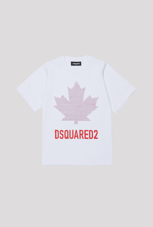 camiseta con logo de bebé blanco