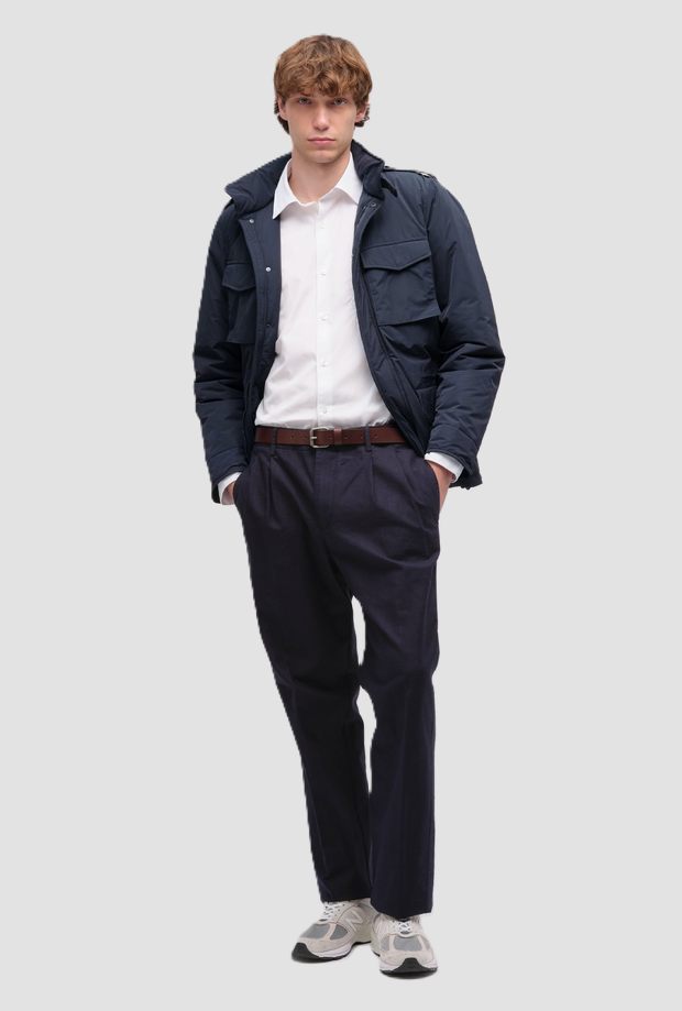 wind jacket man navy blue