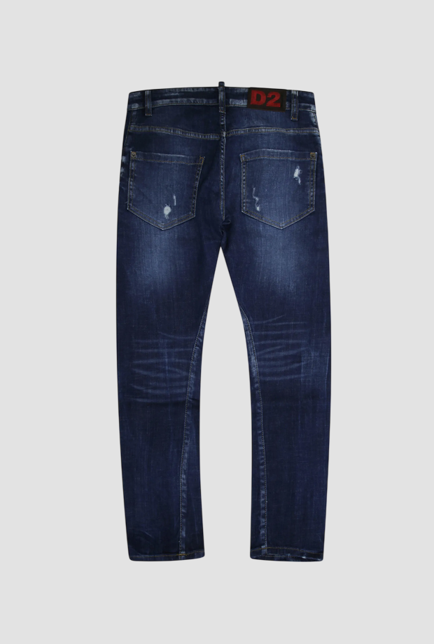 efecto jeans vivido para niño azul oscuro