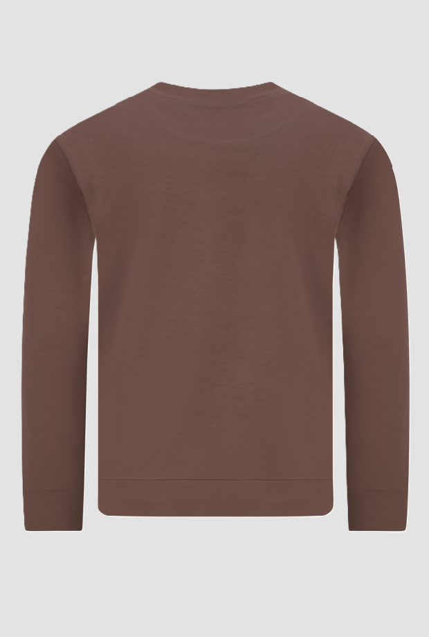 Crew neck sweatshirt with logo man turtleneck