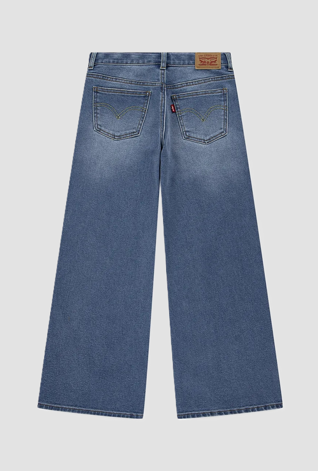 jeans baggy ajuste bebé azul