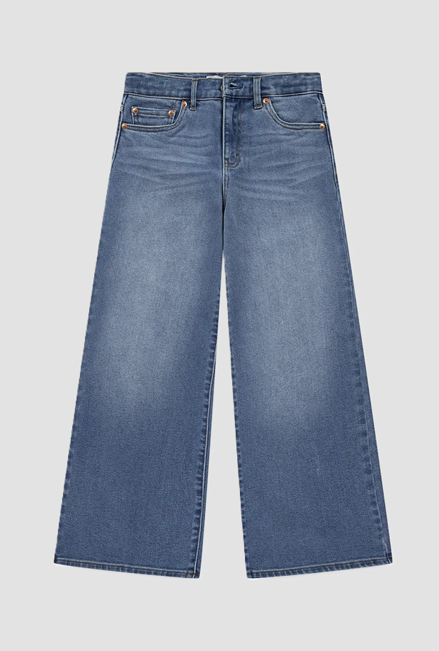 jeans baggy ajuste bebé azul