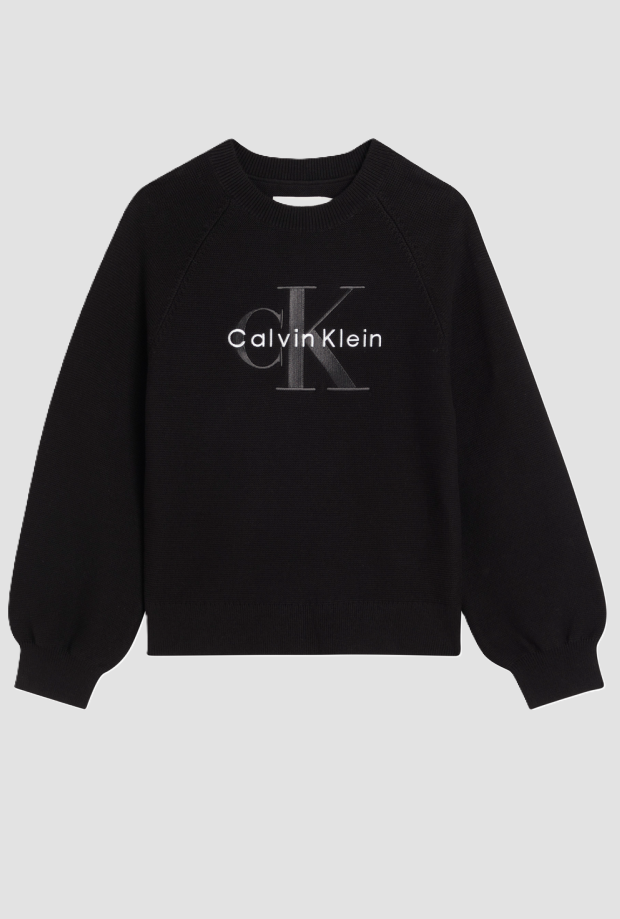 sweater with black baby logo