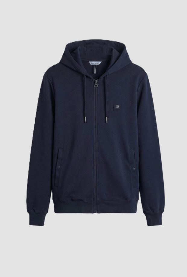 sudadera con capucha azul marino