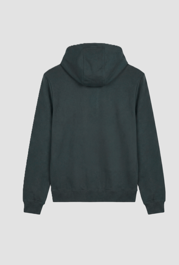 camiseta con capucha de hombre verde
