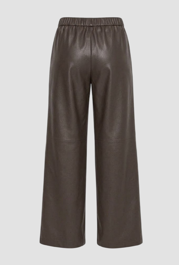 pantalón de patas anchas en mujer de poliéster