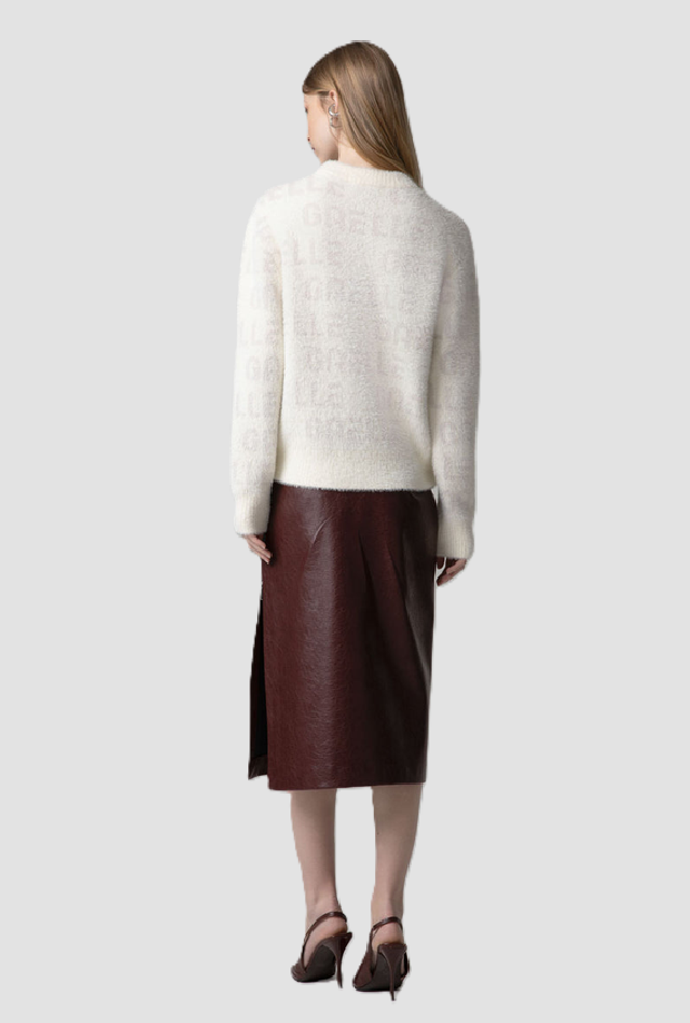 pullover with customization woman cream