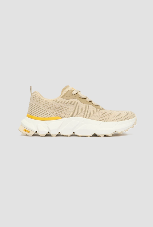 scarpe in maglia da donna beige