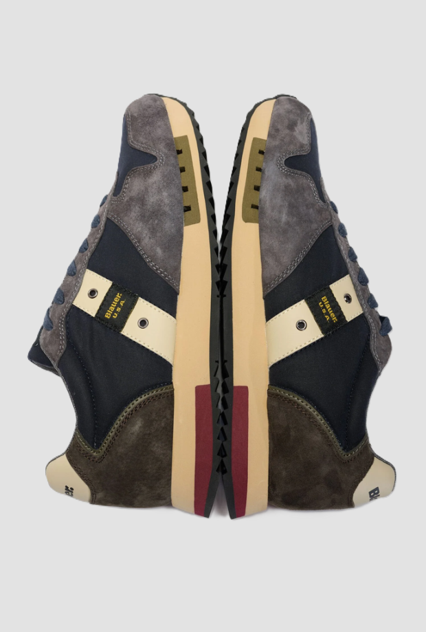 scarpe queens da uomo navy blue