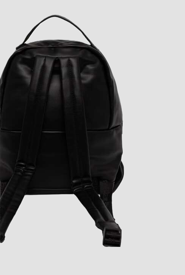 negro mujer moda mochila de cuero