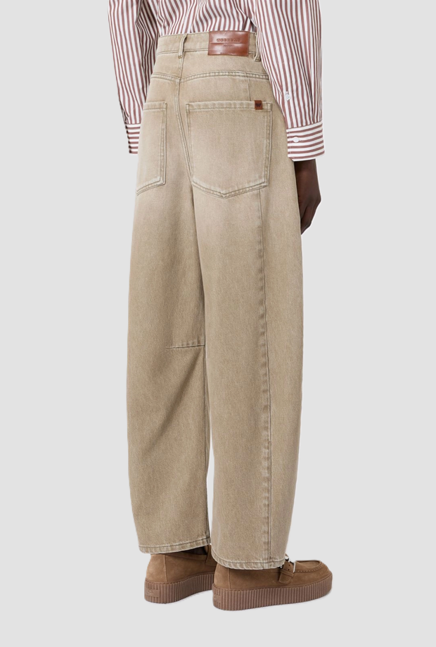 denim fit woman beige