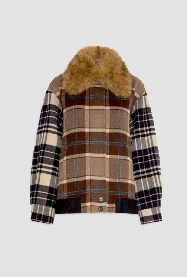 bombardier en drap brun femme