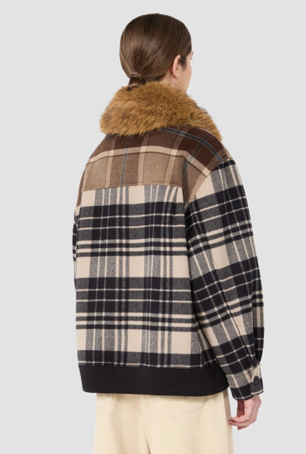 bombardier en drap brun femme