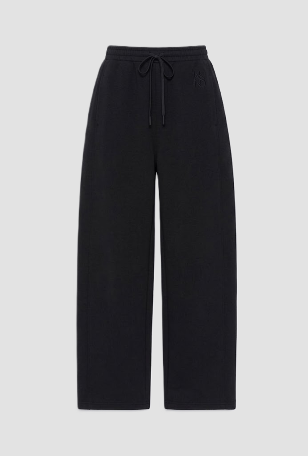 trousers barrel leg woman black