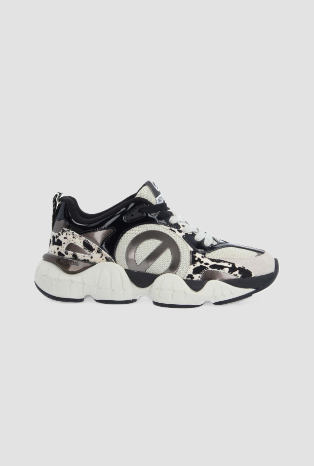 scarpe krazee runner donna bianco-nero