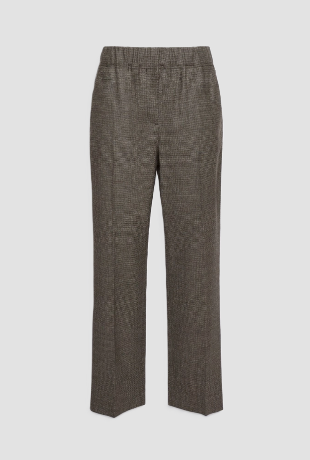 Women's wool flannel pants marron glacé