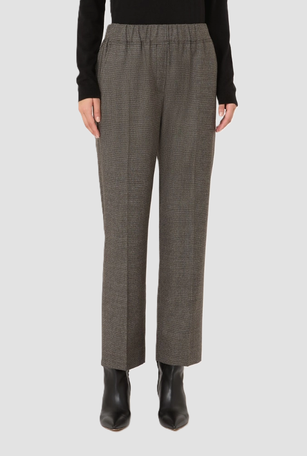 Women's wool flannel pants marron glacé