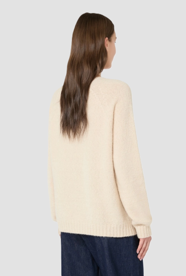 knitted alpaca and cotton woman sand
