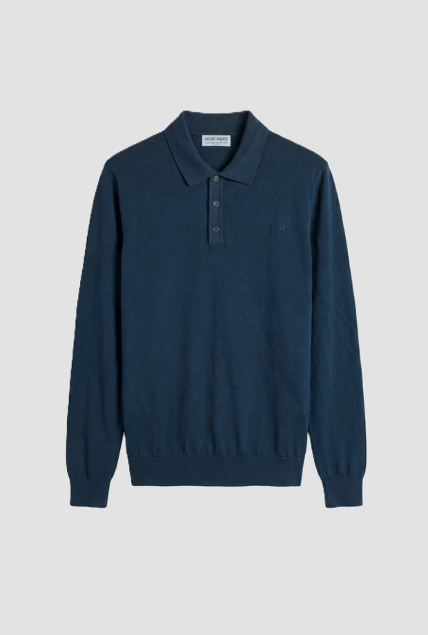 tres botones para hombres azul marino