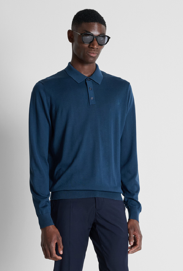 tres botones para hombres azul marino