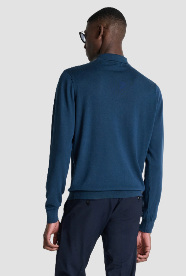 tres botones para hombres azul marino