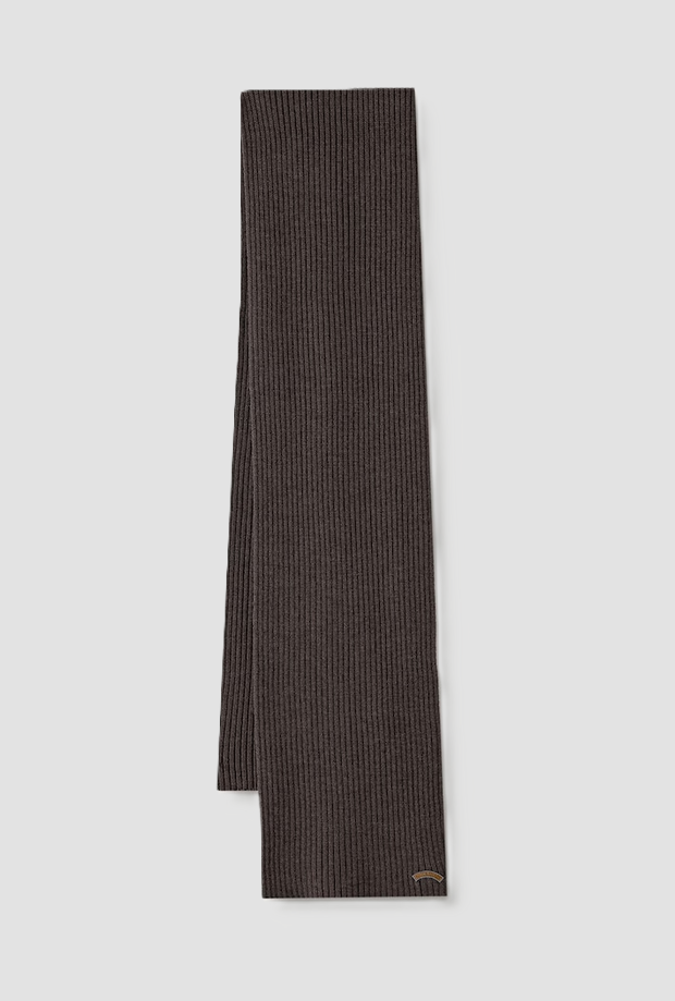 wool scarf brown man