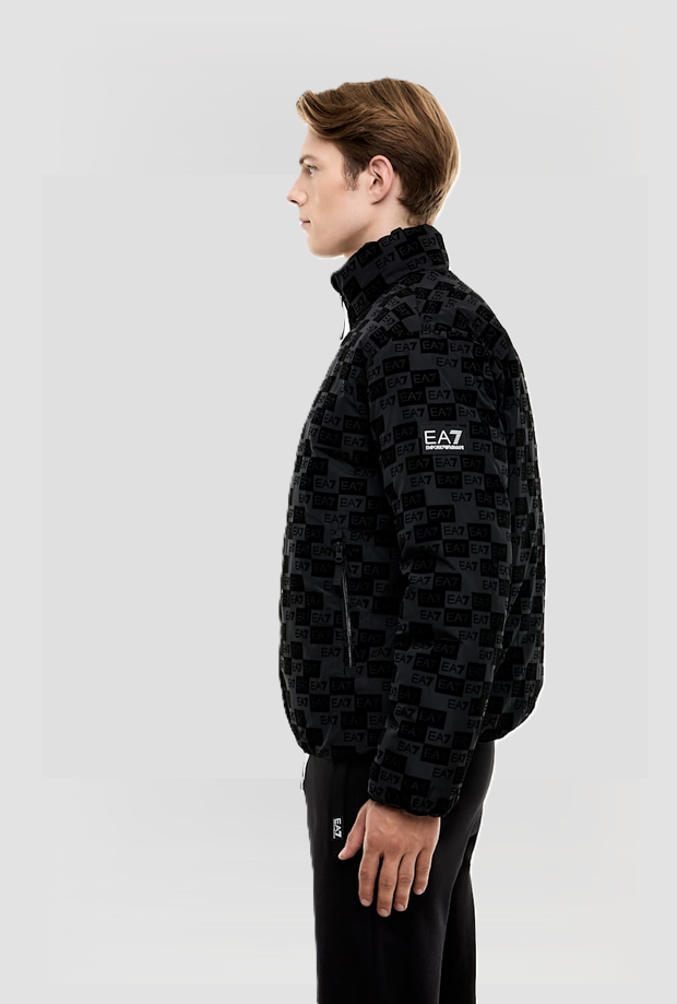 black man hooded bomber