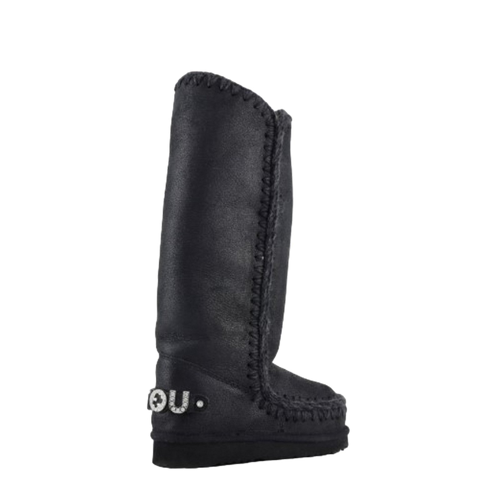 stivali donna mou - eskimo 40 rhinestones logo - nero