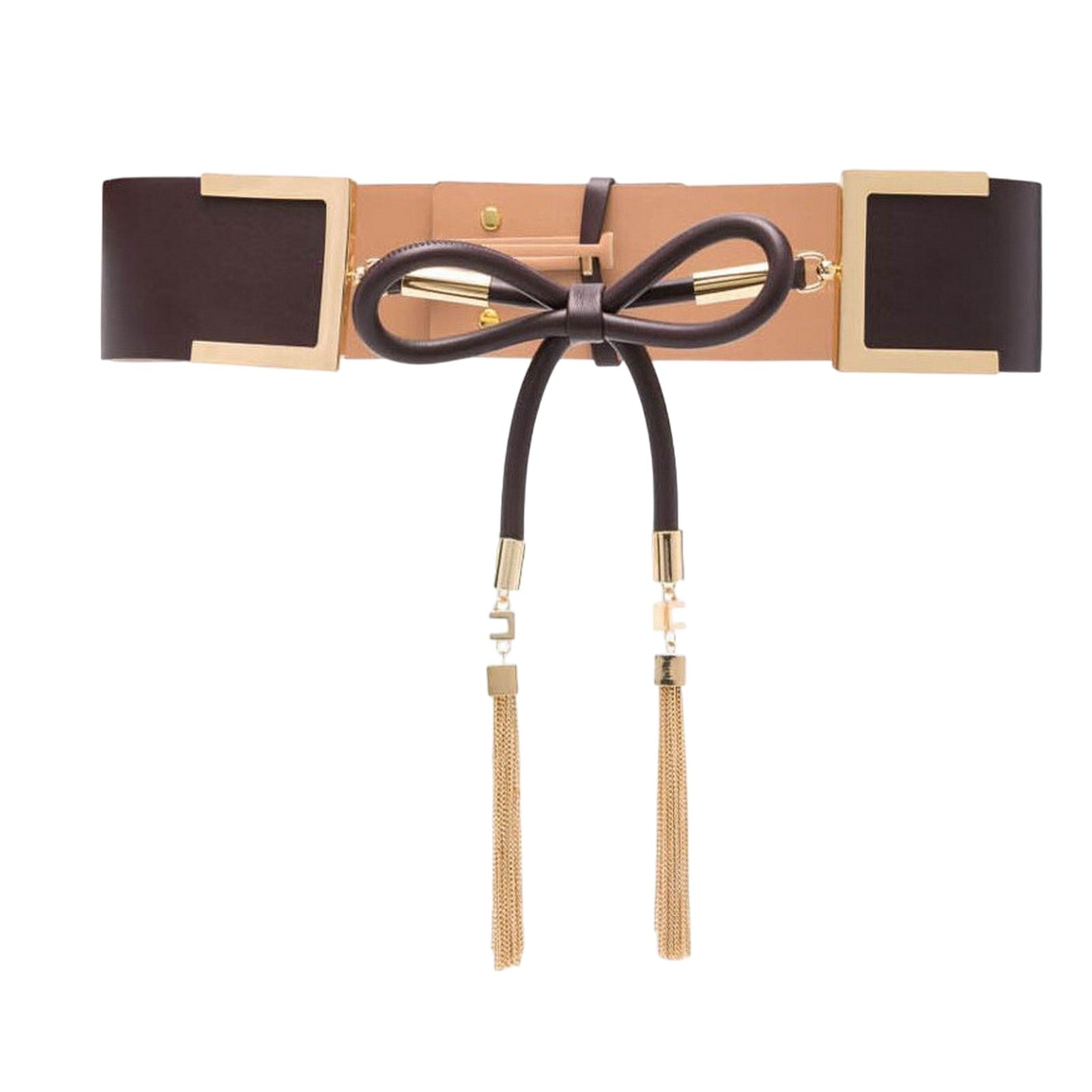 cinture donna elisabetta franchi - cintura - marrone
