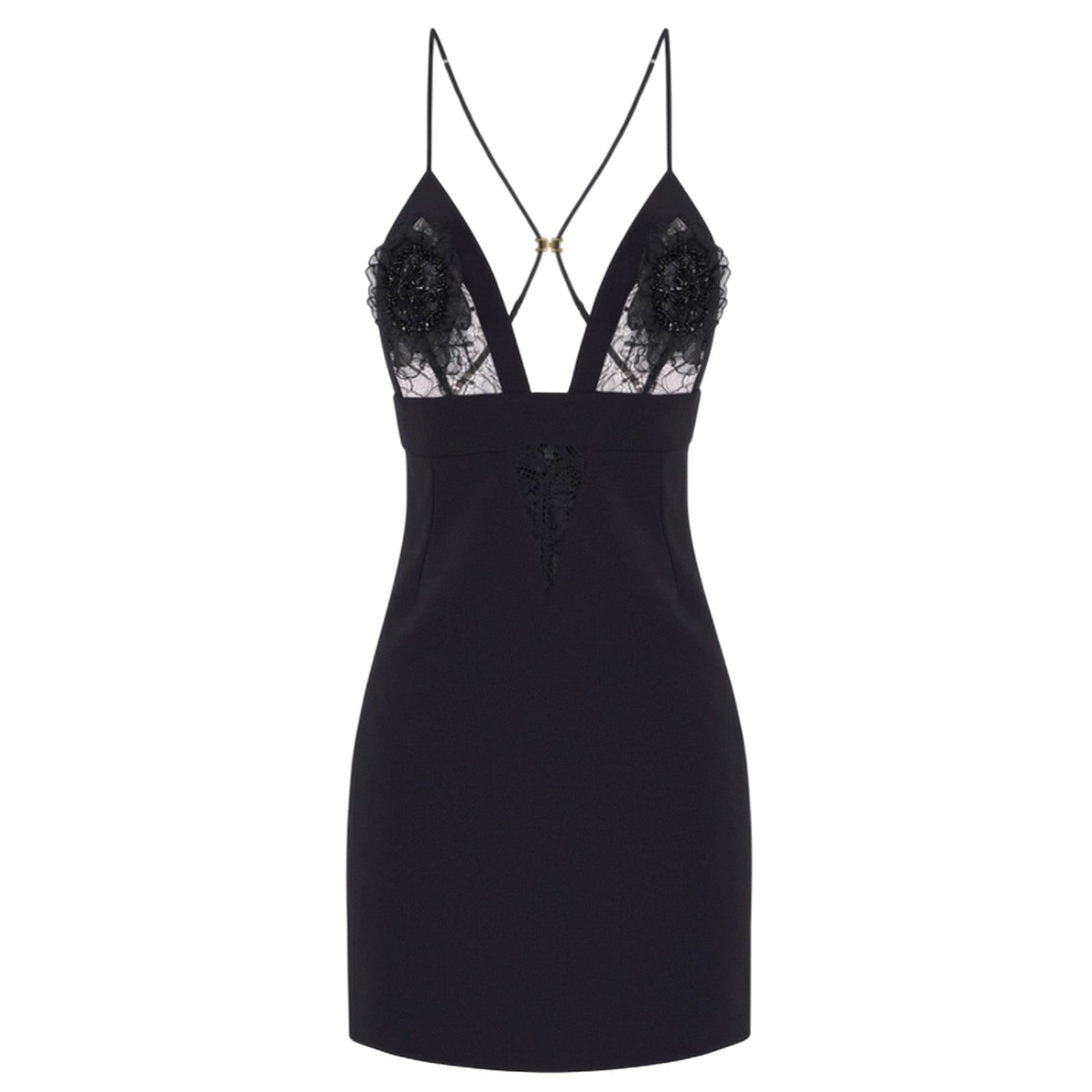 mädchen kleidung Elisabetta Franchi - Kleid - schwarz