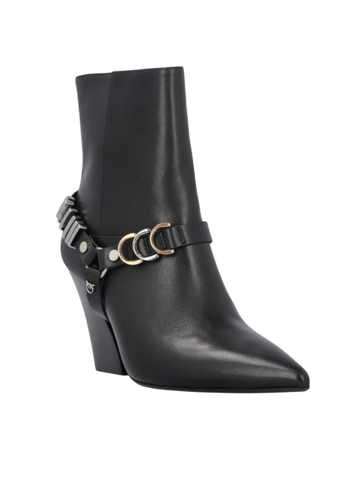 Women's boots Pinko - purple 02 - ankle boot calf - black
