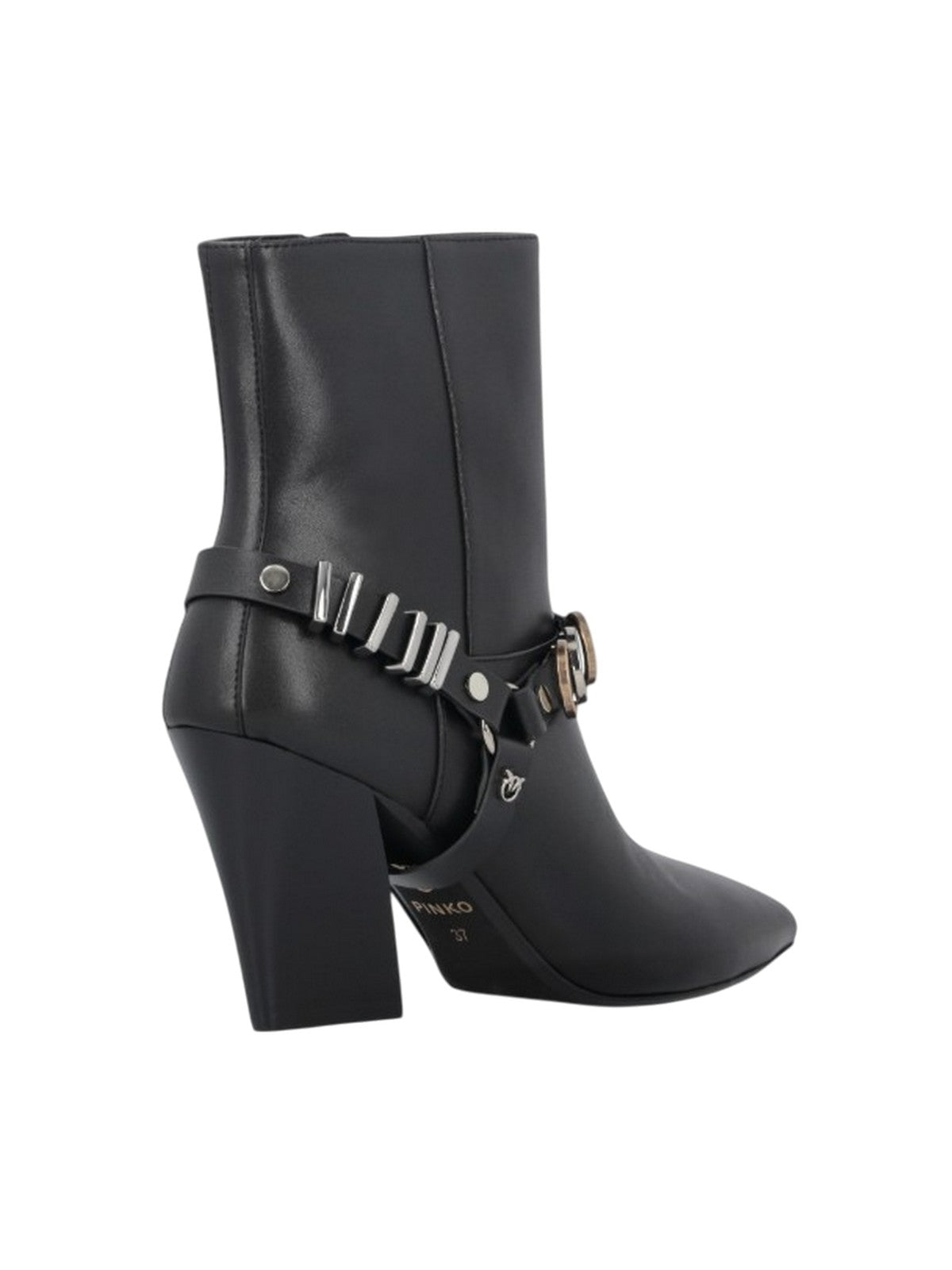 Women's boots Pinko - purple 02 - ankle boot calf - black