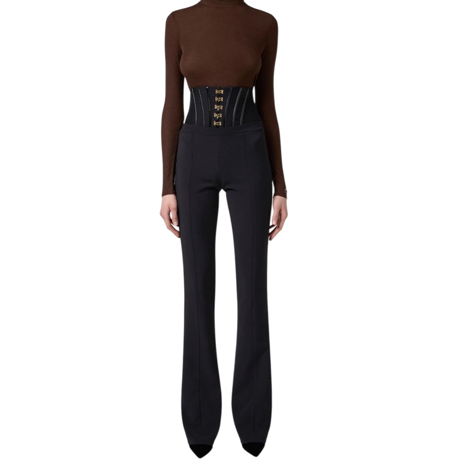 Pantalons pour femmes Elisabetta Franchi - pantalon - noir