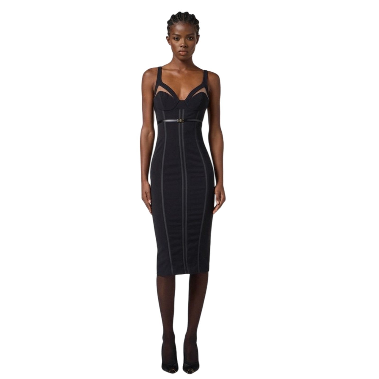vestiti casual donna elisabetta franchi - abito - nero