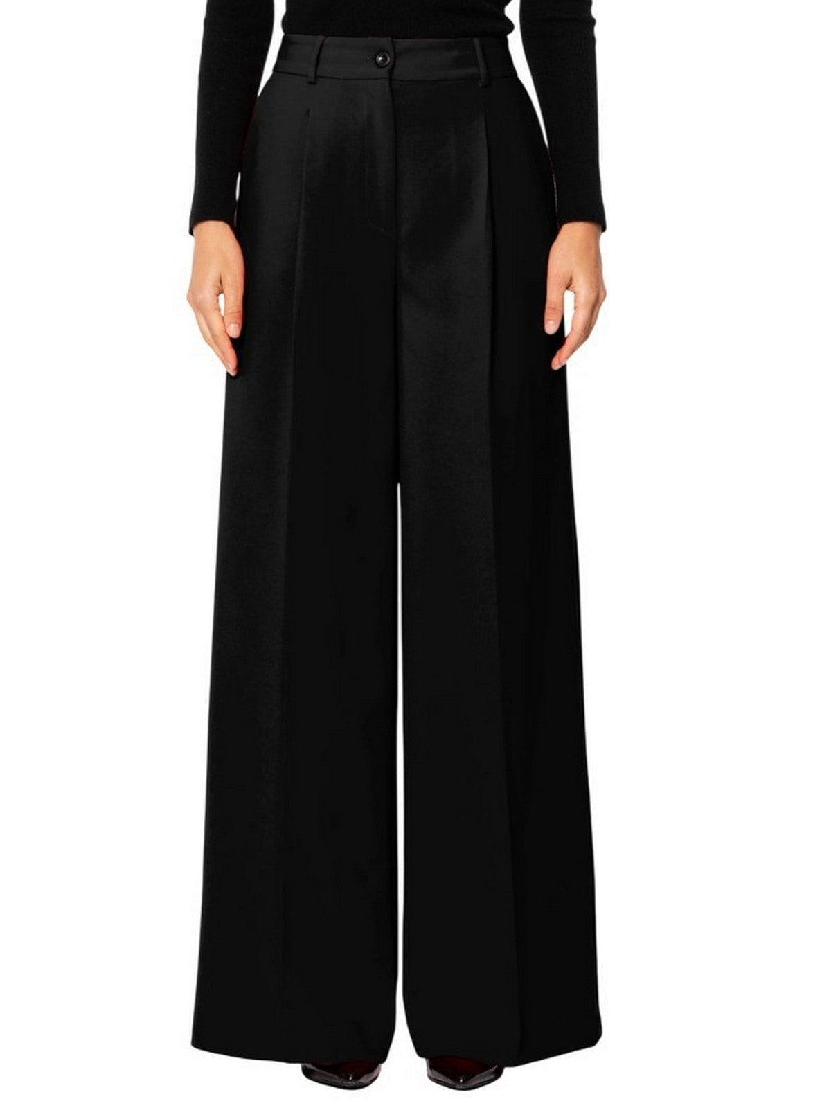 pantaloni donna rue•8isquit - panta palazzo cady - nero