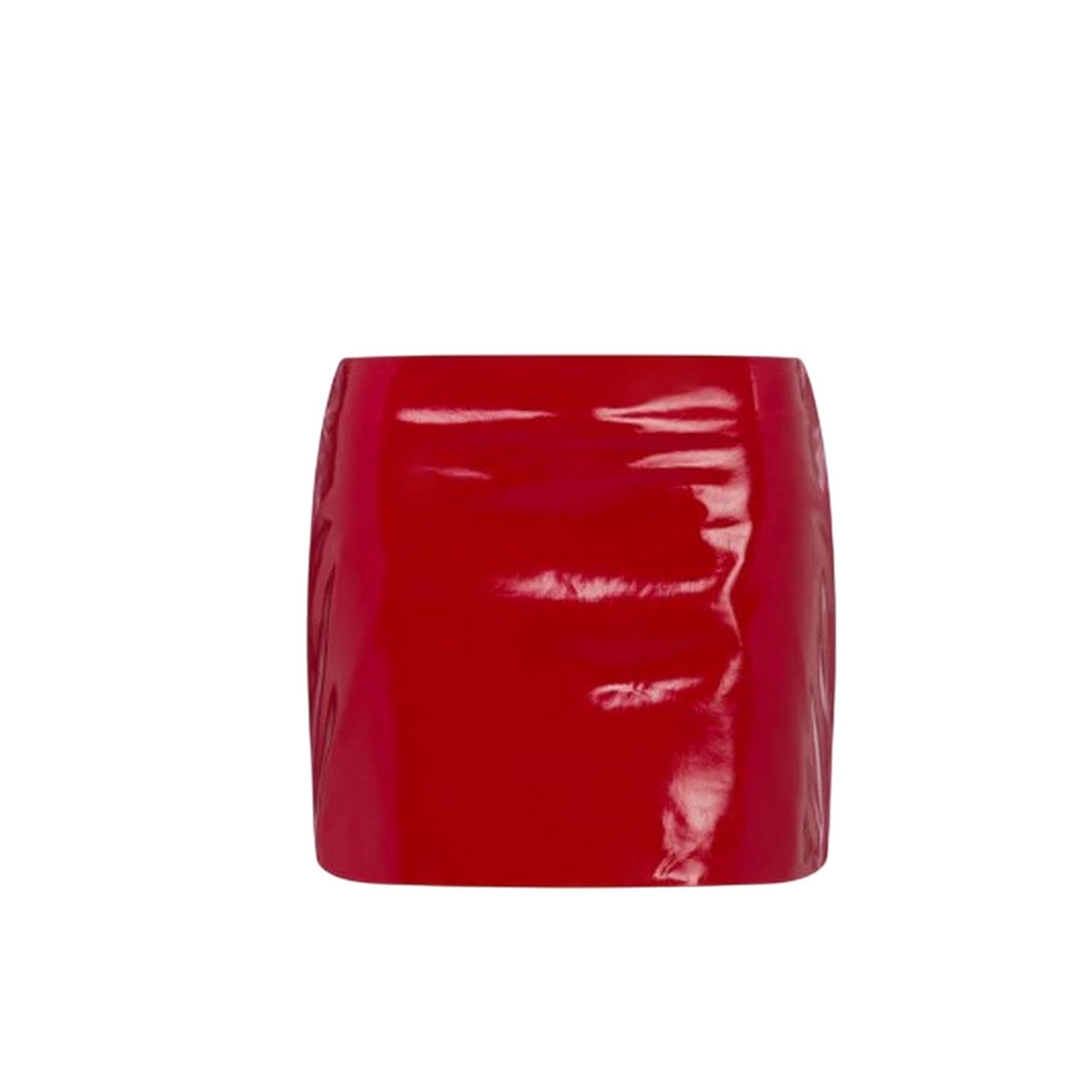 Mujeres faldas casuales Moschino Jeans - falda de cuero de patente - rojo