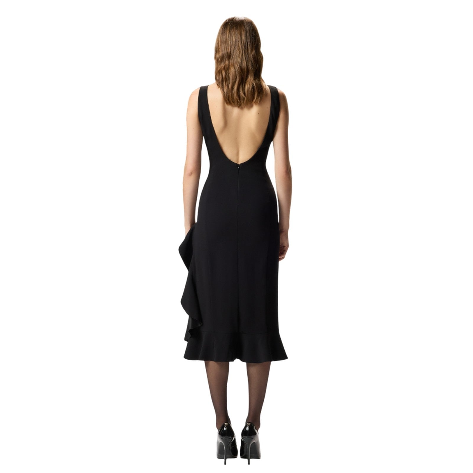 vestiti casual donna pinko - flipper abito double armoure - nero