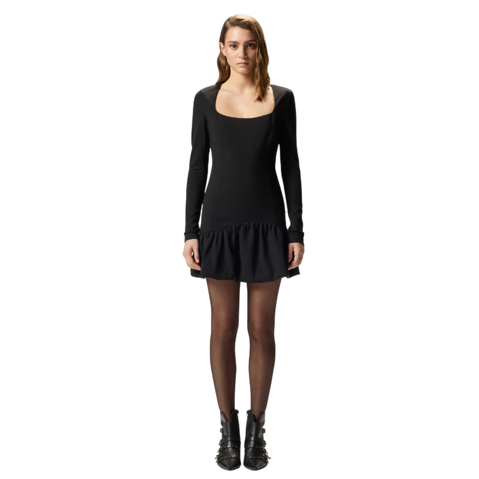 casual vrouwelijke kleding Pinko - acetosella jurk steek - zwart
