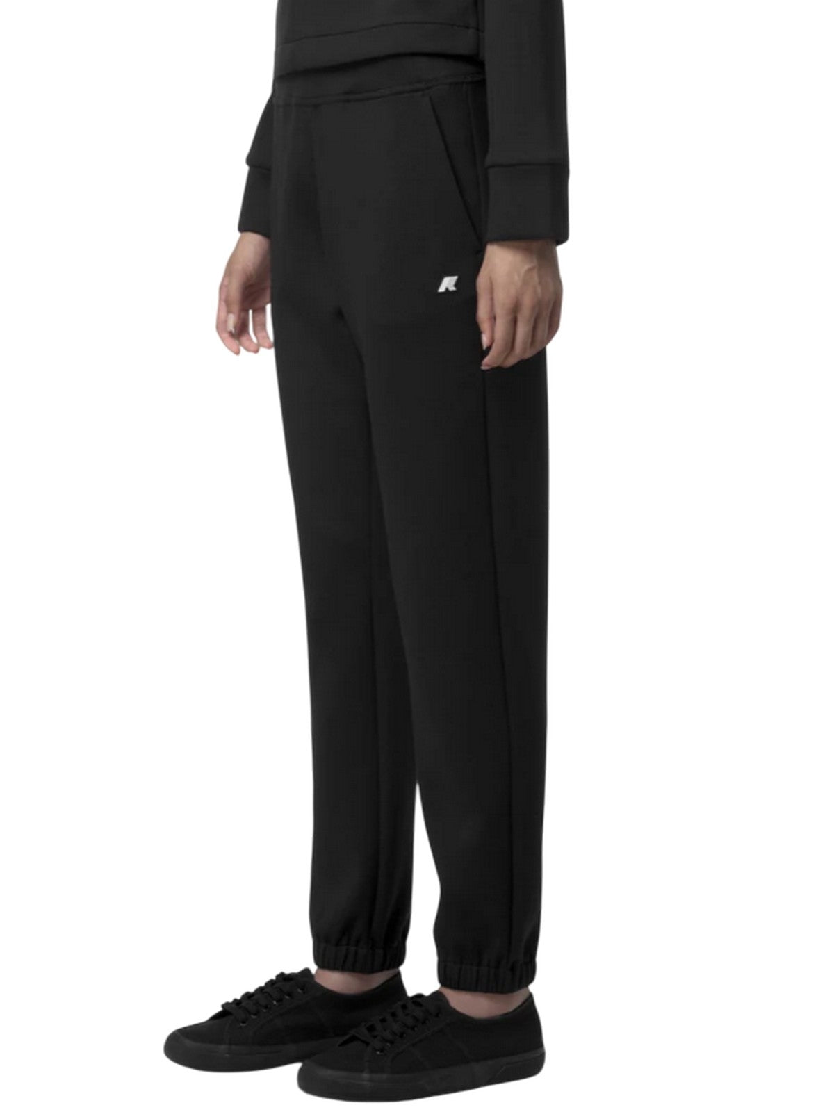 Women's trousers K-way - light spacer ginevrette - black
