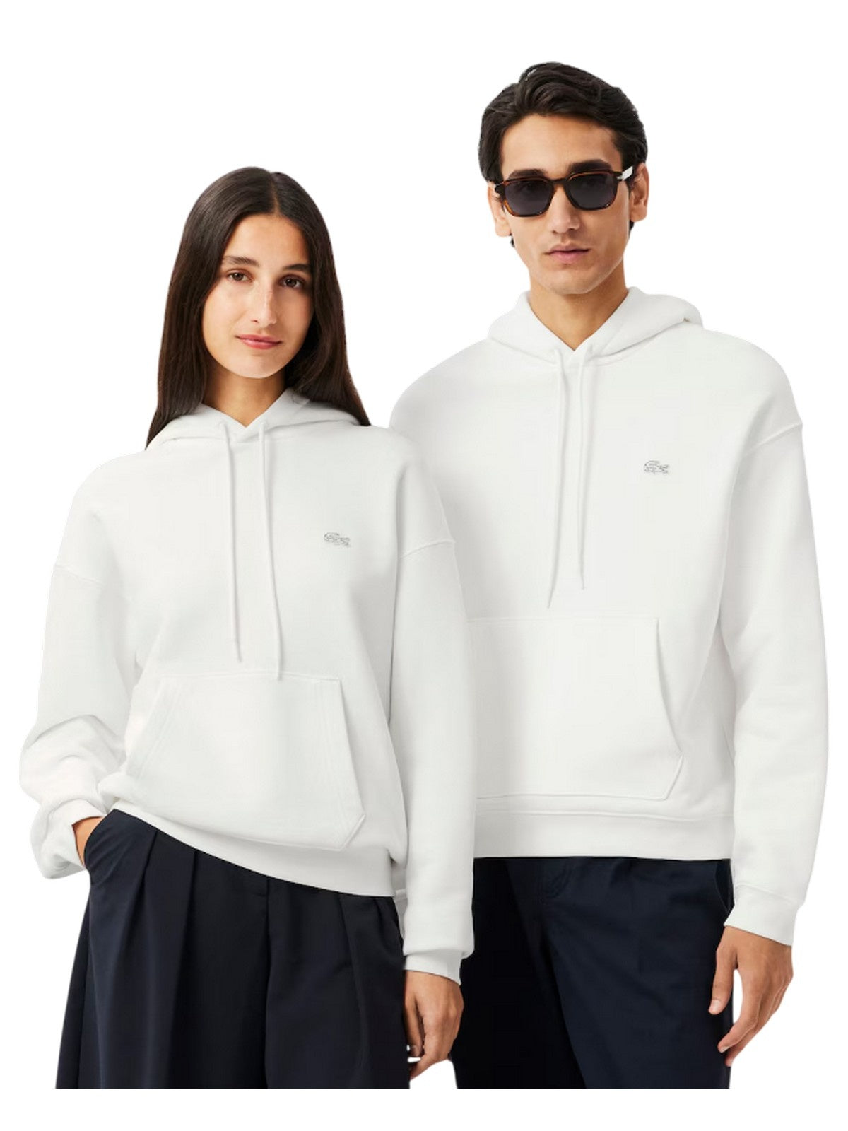 camisas hombre Lacoste - sudadera blanca