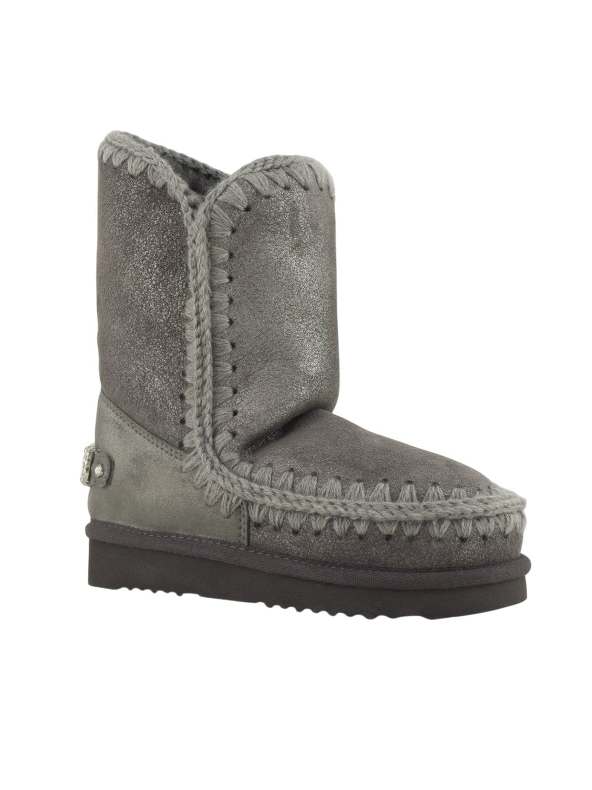 stivali donna mou - eskimo 24 rhinestones logo - grigio