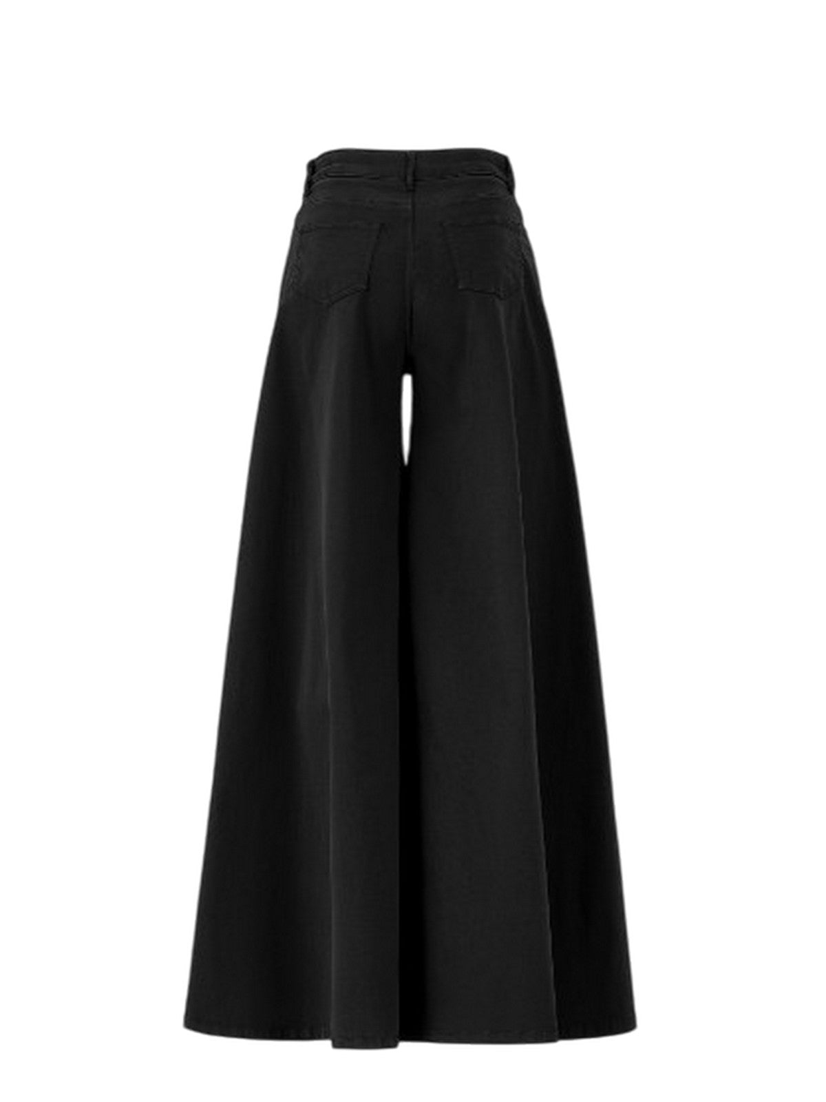 t-shirt donna d.exterior - t-cotone stretch pant larghissimo - nero