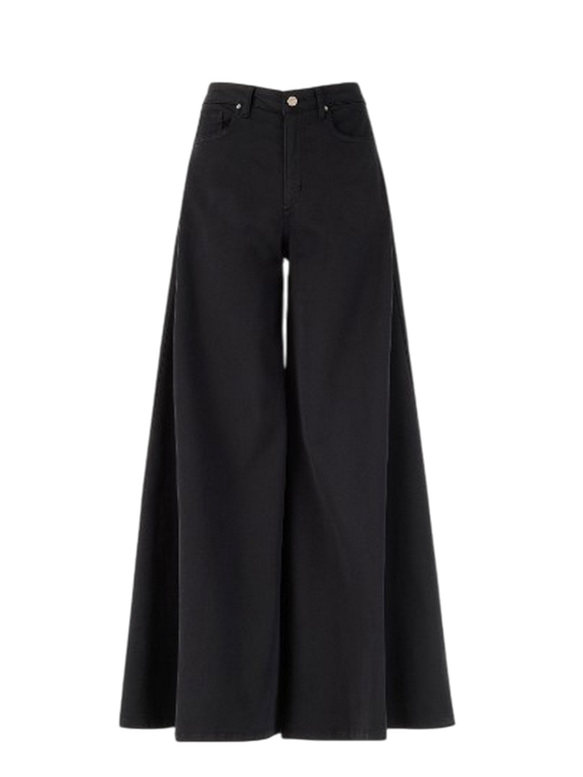 t-shirt donna d.exterior - t-cotone stretch pant larghissimo - nero