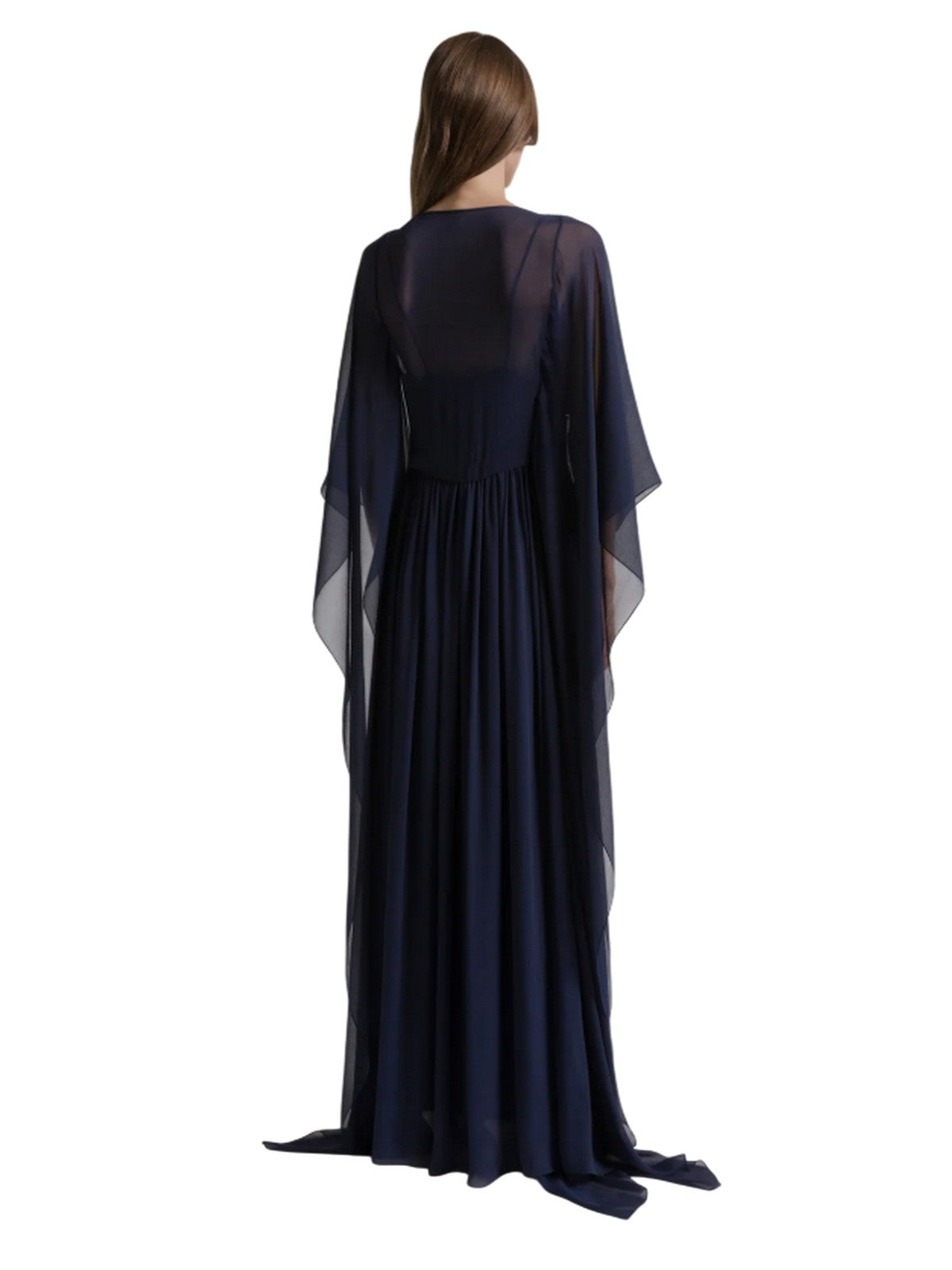 vestiti da sera e cerimonia donna alberta ferretti - abito creponne - blu