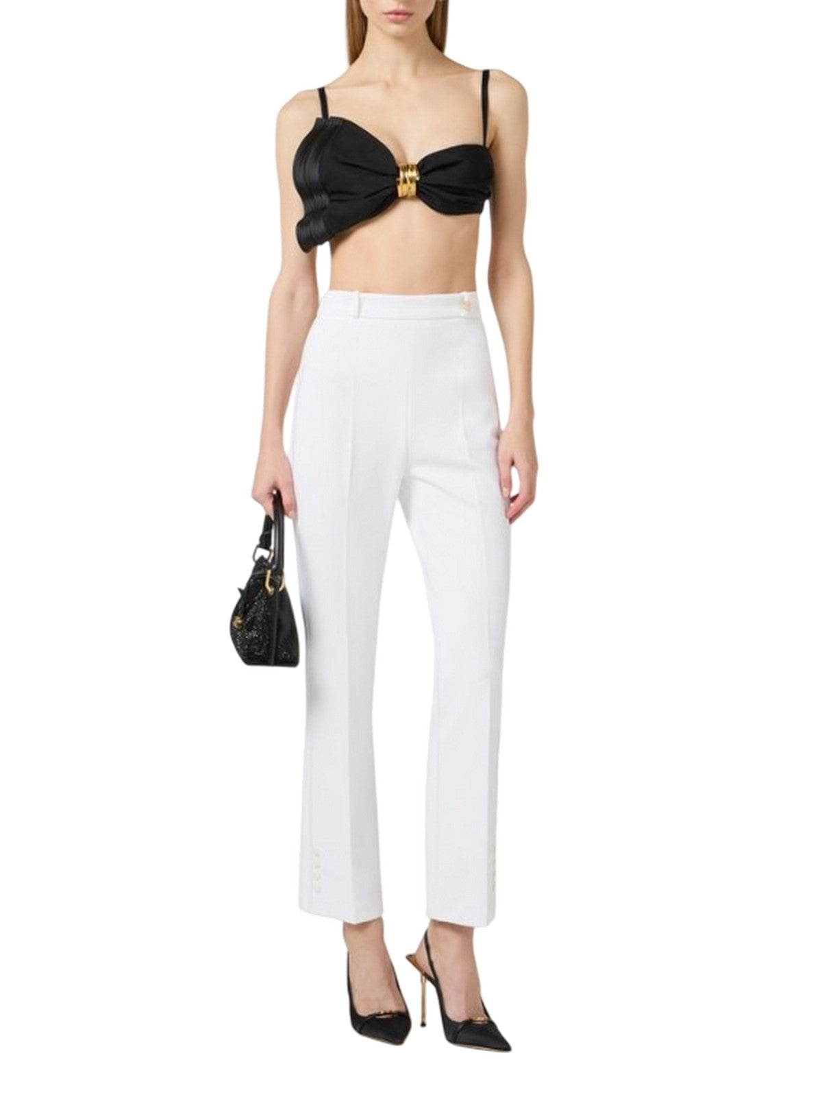 Vrouwenbroek Elisabetta Franchi - broek - ivoor