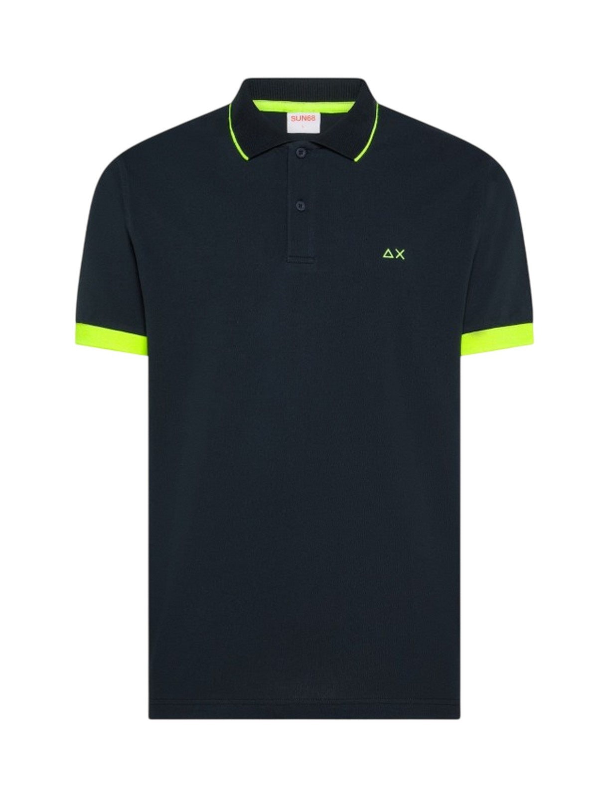 polo man Sun68 - polo small stripe f/s - blue
