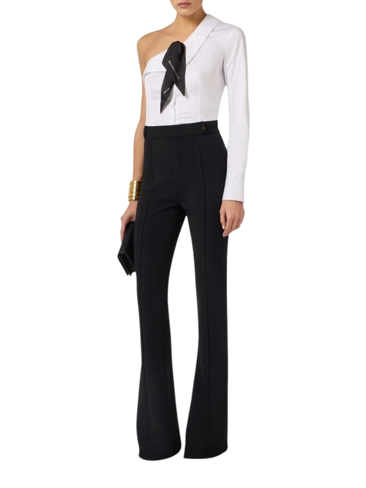 pantaloni donna elisabetta franchi - pantalone - nero