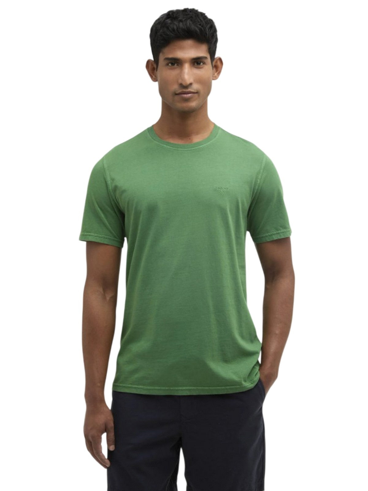 t-shirt uomo barbour international - washed tartan t-shirt - verde