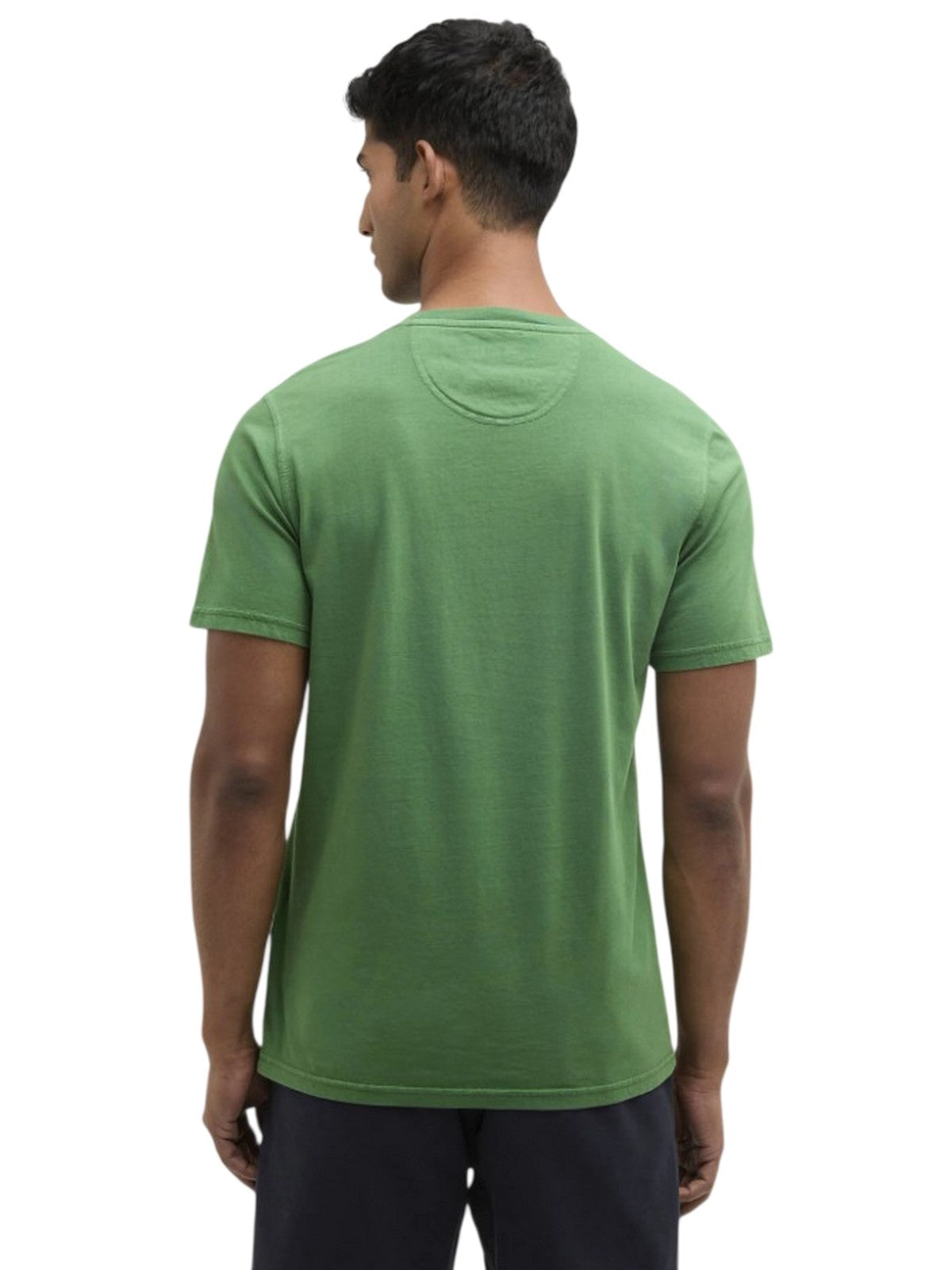 t-shirt uomo barbour international - washed tartan t-shirt - verde